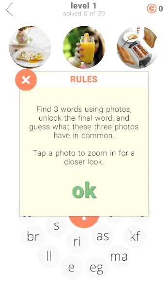 3 Circles: Word Game  [МОД Бесконечные деньги] Screenshot 2