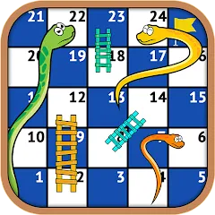 Взломанная Snakes and Ladders - Ludo Game (Змеи и лестницы)  [МОД Бесконечные монеты] - стабильная версия apk на Андроид