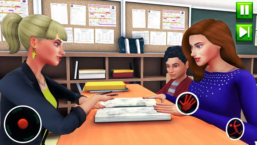 High School Teacher Sim Games  [МОД Много монет] Screenshot 3