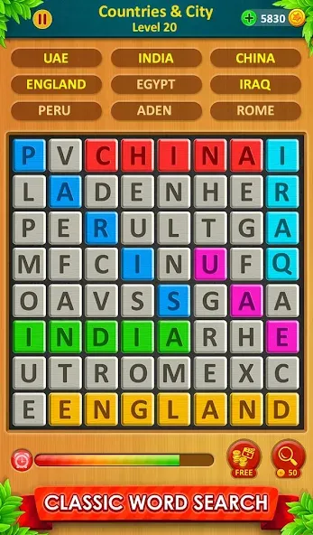 Word Game 2024 - Word Connect (Ворд Гейм 2023)  [МОД Бесконечные монеты] Screenshot 2