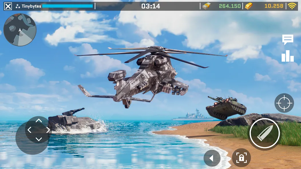 Massive Warfare: Tanks PvP War (Массовая война)  [МОД Все открыто] Screenshot 1