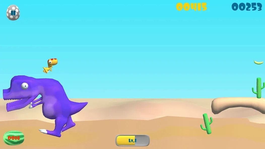 Dinosaur Run (Динозавр Ран)  [МОД Меню] Screenshot 1