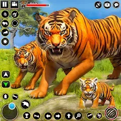 Скачать взломанную Tiger Simulator Lion games 3D (Тигровый Симулятор Игр Льва 3D)  [МОД Бесконечные деньги] - стабильная версия apk на Андроид