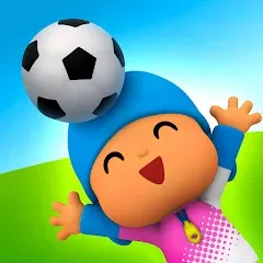 Скачать взломанную Talking Pocoyo Football  [МОД Mega Pack] - полная версия apk на Андроид