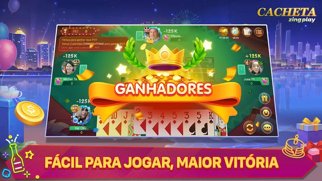 Cacheta - Pife - Jogo online (Кашета)  [МОД Много денег] Screenshot 4