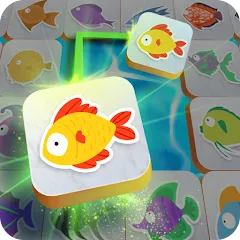Скачать взломанную Mahjong Connect Fish World (Мацзян Коннект Рыбный Мир)  [МОД Бесконечные деньги] - стабильная версия apk на Андроид