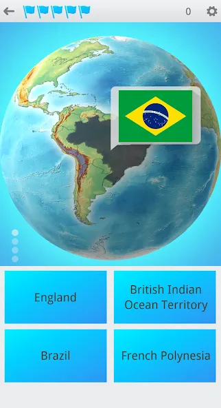 Flags On the Globe  [МОД Бесконечные монеты] Screenshot 1