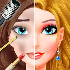 Взлом Makeup games makeover dress up  [МОД Много монет] - последняя версия apk на Андроид