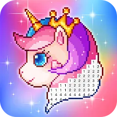 Взлом Pixel Coloring-Color by number  [МОД Меню] - последняя версия apk на Андроид