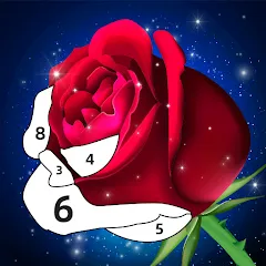Взлом Rose Coloring Book Color Games  [МОД Много монет] - полная версия apk на Андроид