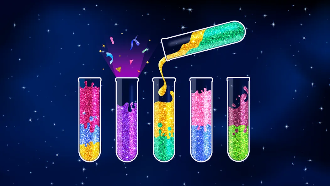 Water Sort Puzzle - Color Game (Уотер Сорт Пазл)  [МОД Бесконечные деньги] Screenshot 1