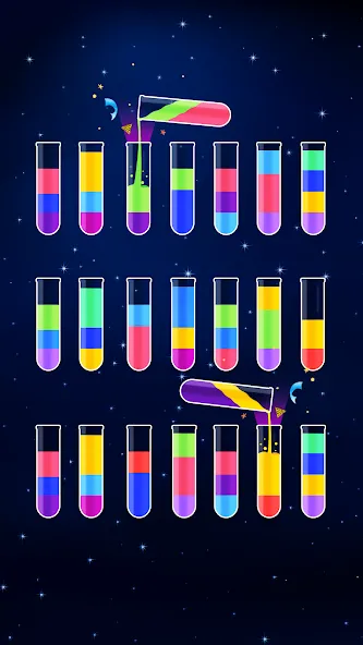 Water Sort Puzzle - Color Game (Уотер Сорт Пазл)  [МОД Бесконечные деньги] Screenshot 3