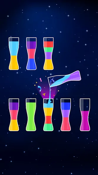 Water Sort Puzzle - Color Game (Уотер Сорт Пазл)  [МОД Бесконечные деньги] Screenshot 4