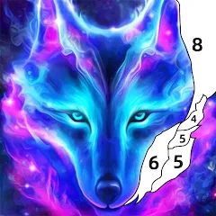Взломанная Wolf Coloring Book Color Game (Вульф Колоринг Бук Колор Гейм)  [МОД Бесконечные деньги] - последняя версия apk на Андроид
